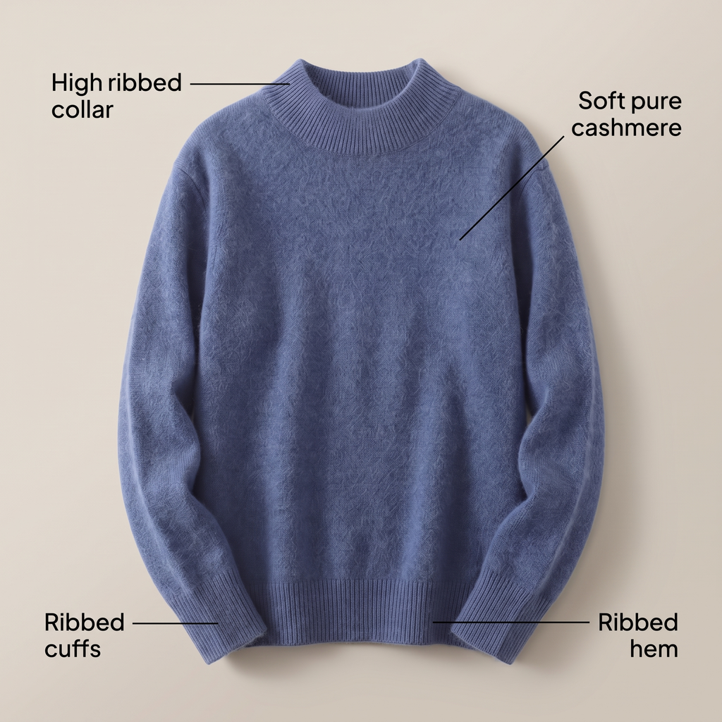 Cashmere Mock Neck Sweater