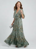 Halter Neck Floral Maxi Dress with Flowing Design
