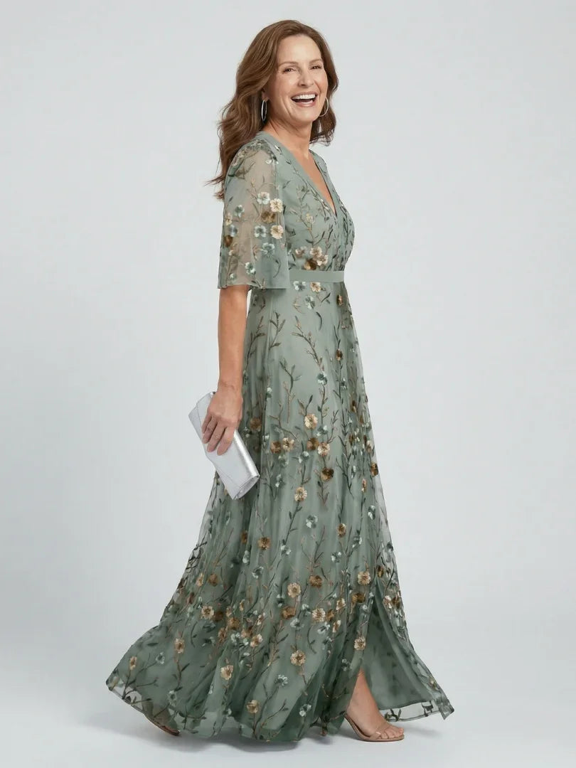 Halter Neck Floral Maxi Dress with Flowing Design