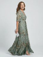 Halter Neck Floral Maxi Dress with Flowing Design
