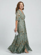 Halter Neck Floral Maxi Dress with Flowing Fit