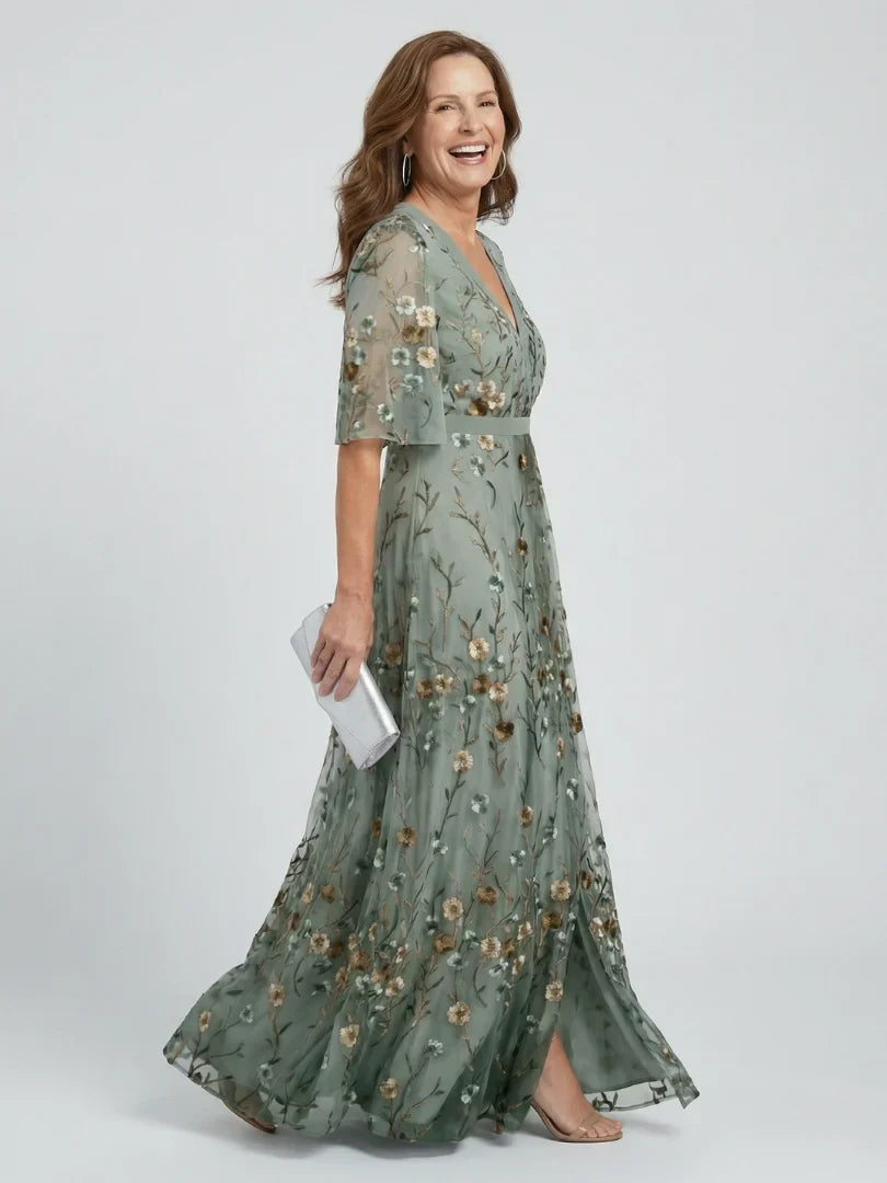 Halter Neck Floral Maxi Dress with Flowing Fit