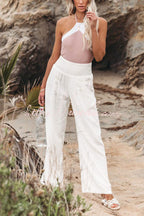 Women's Pants with High Waist and Wide Leg Fit