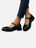 Glossy Mary Jane Loafers for Effortless Elegance and Comfort