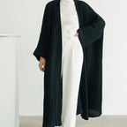 Women's Cardigan with Longline Length and Open Front