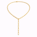 Aveline Chain Lariat Necklace