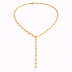 Aveline Chain Lariat Necklace