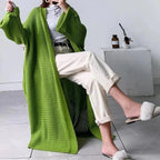 Women's Cardigan with Longline Length and Open Front