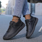 Orthopedic Comfort Sneakers with Cushioned EVA Sole and Breathable Leather