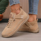 Orthopedic Comfort Sneakers with Cushioned EVA Sole and Breathable Leather