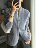 Elegant Cashmere Cardigan for Women – Timeless Buttoned Sweater with Classic Cut