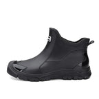 Women's Rain Boots with Elastic Side Panels and Lug Sole