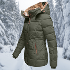 Stylish Women's Winter Jacket with Fur Hood for Ultimate Comfort