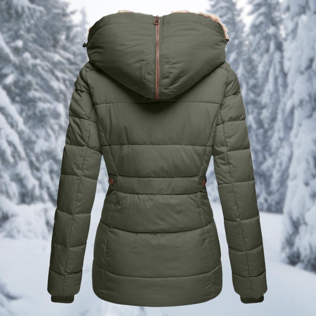 Stylish Women's Winter Jacket with Fur Hood for Ultimate Comfort