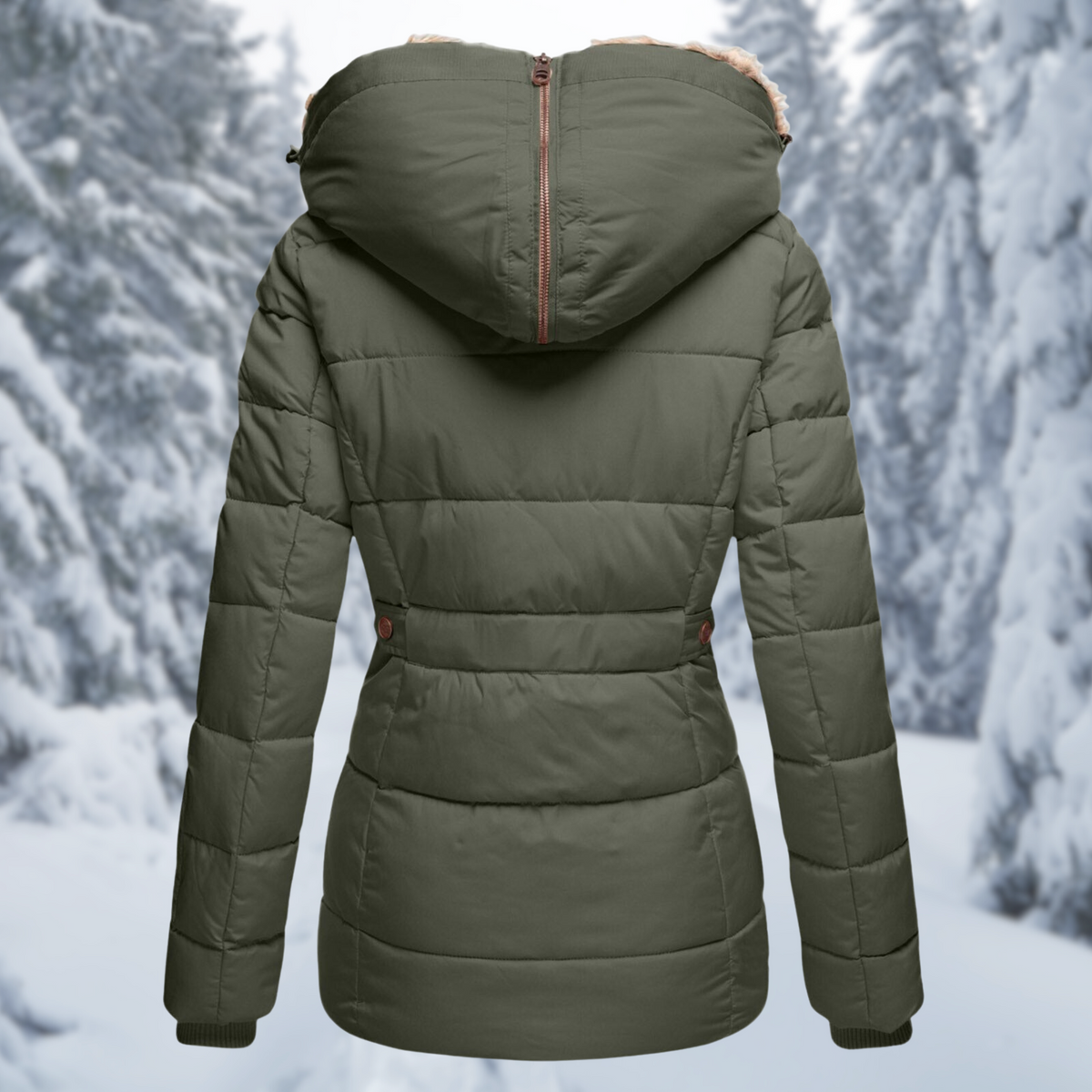 Stylish Women's Winter Jacket with Fur Hood for Ultimate Comfort