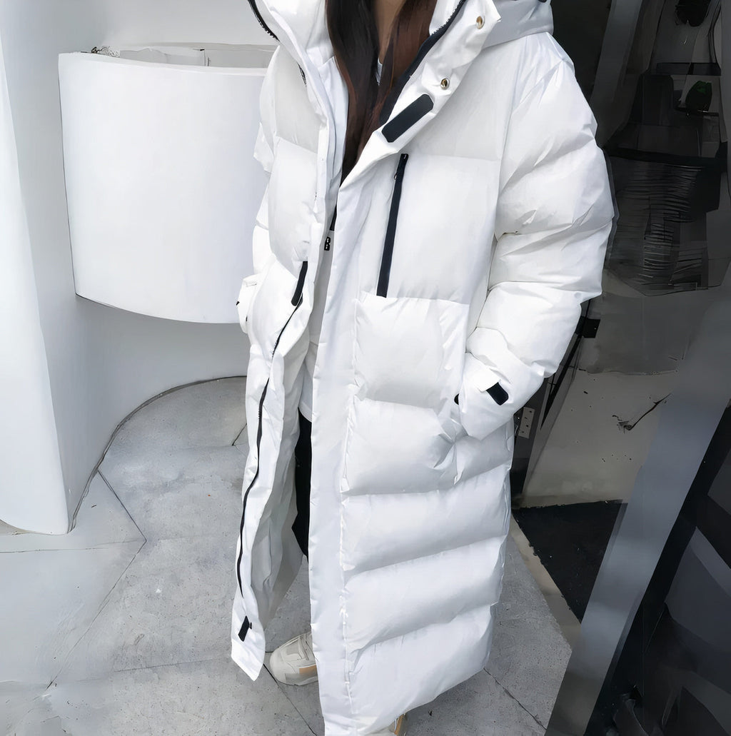 Waterproof Windproof Long Winter Parka for Women with Hood and Pockets