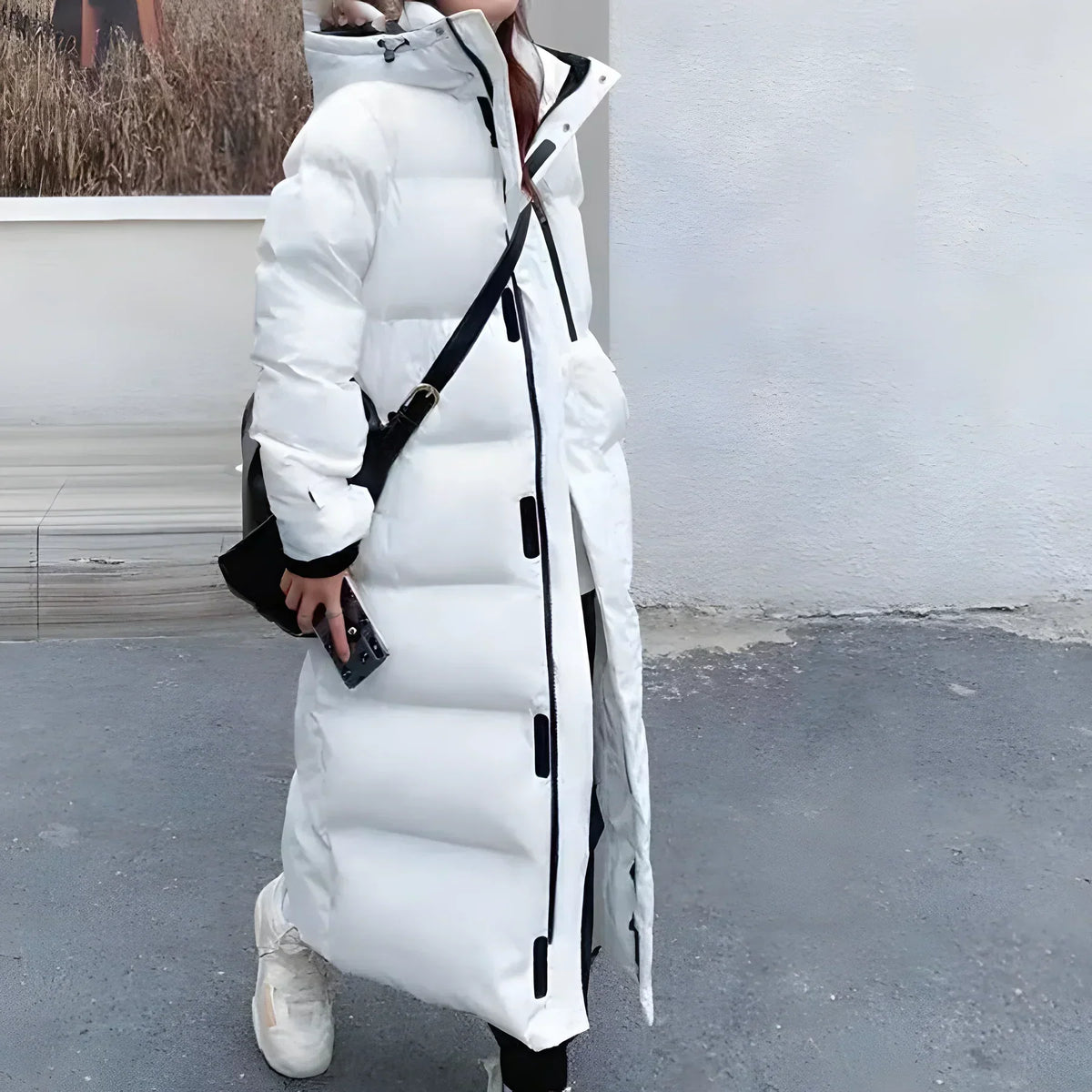 Waterproof Windproof Long Winter Parka for Women with Hood and Pockets