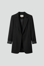 Open Front Structured Lapel Women's Blazer for Everyday Wear