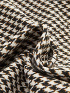 Houndstooth Blazer with Belt for Women