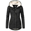 Women's Water-Resistant Hooded Parka with Cozy Sherpa Lining and Tailored Fit