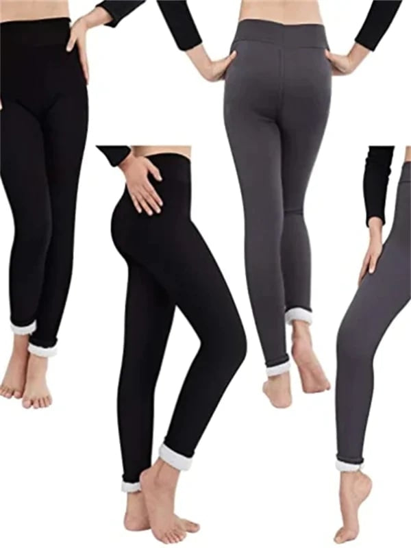 High Waist Fleece Lined Leggings for Women