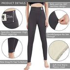 High Waist Fleece Lined Leggings for Women