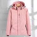 Women's Jacket with Hooded Neck and Zip Front