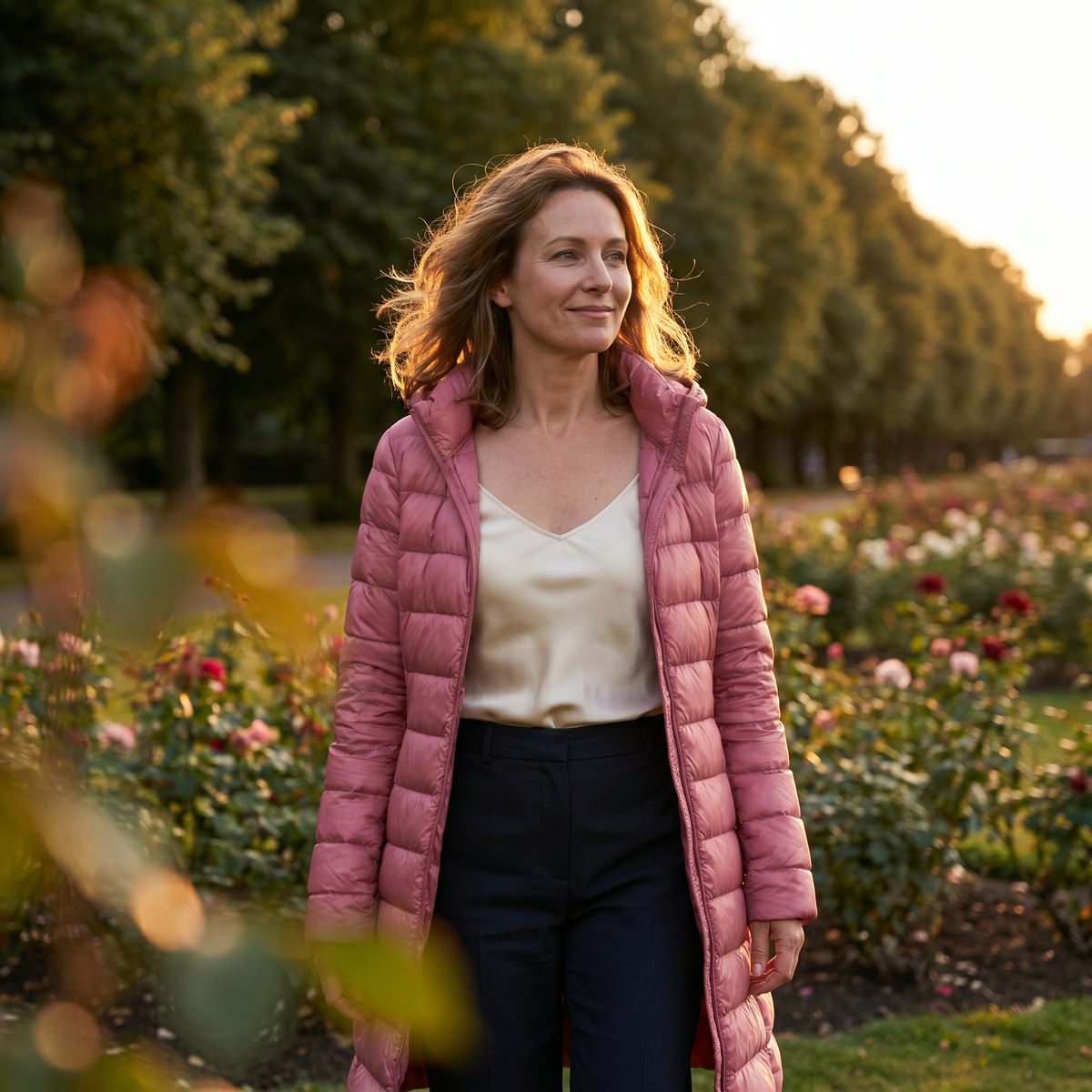 Women's Ultralight Down Jacket with Detachable Hood and Weather Protection