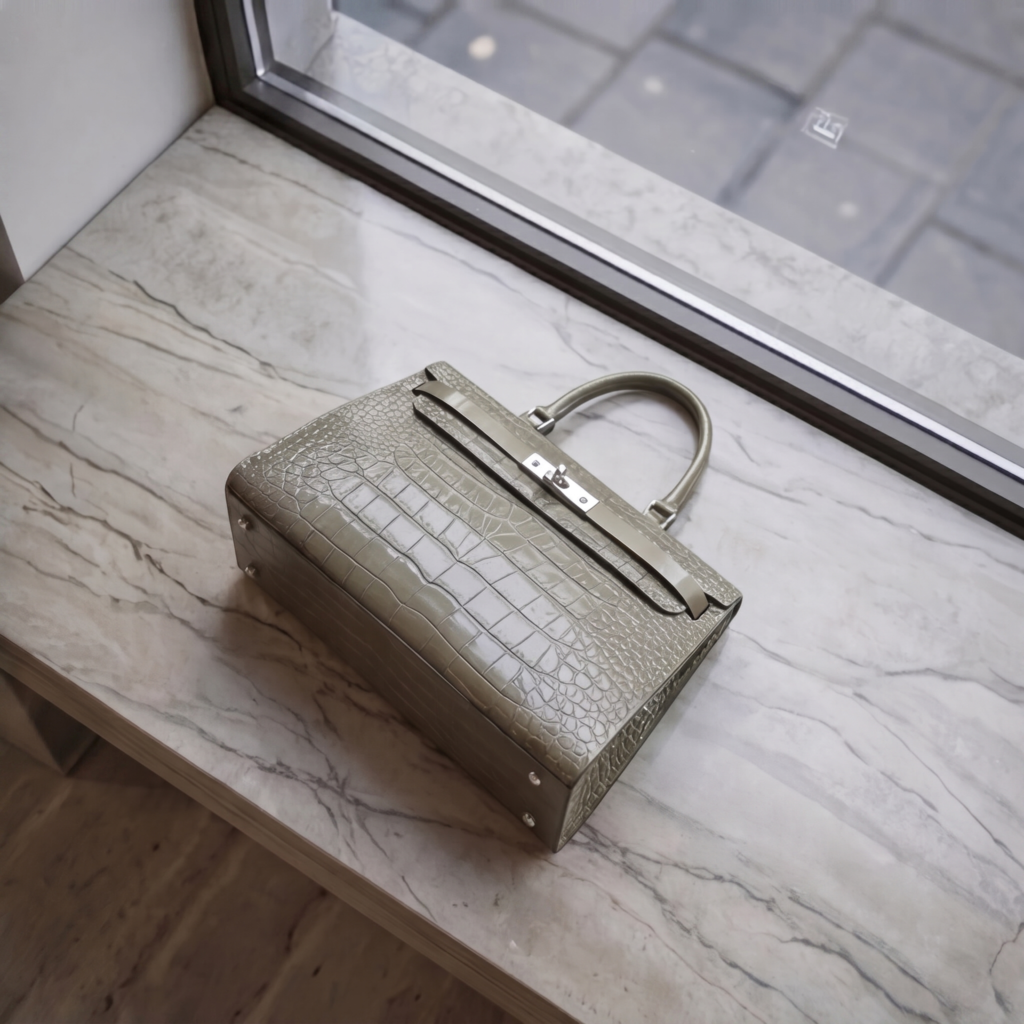 Seraphine Croc Tote Bag