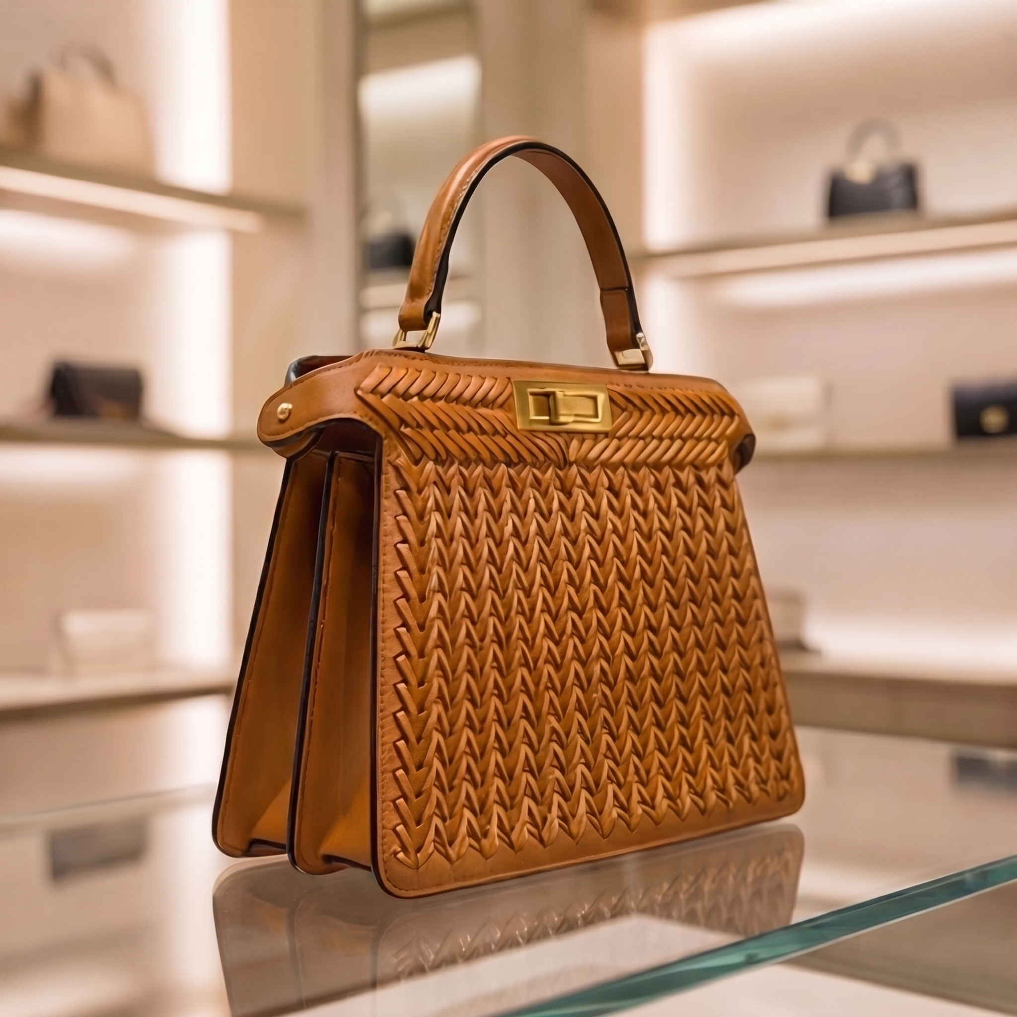 Lune Woven Handbag