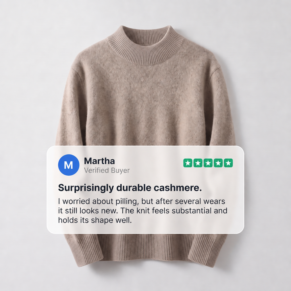 Cashmere Mock Neck Sweater