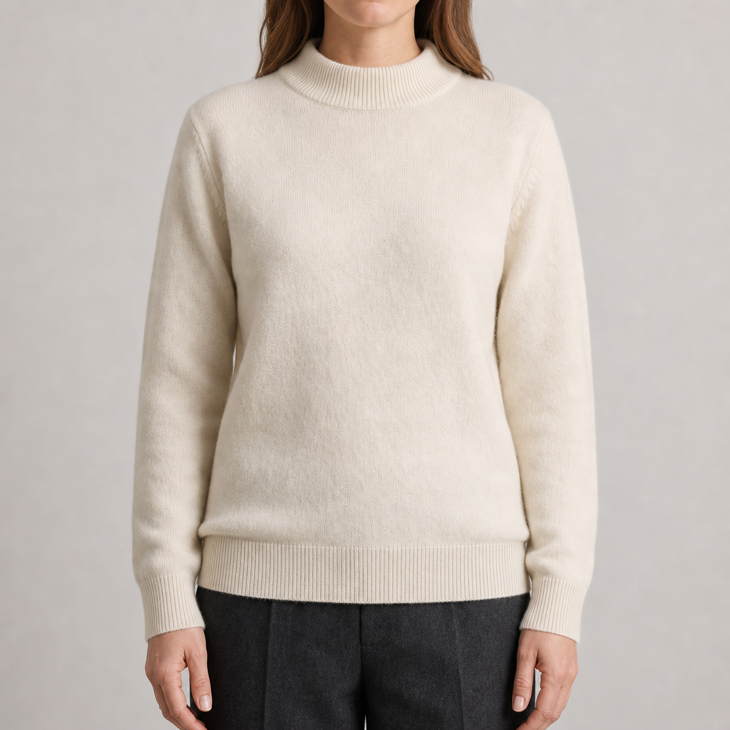 Cashmere Mock Neck Sweater