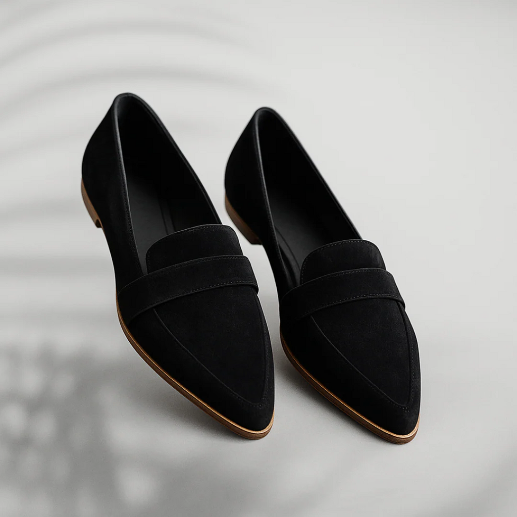 Women's Loafers with Penny Strap and Low Heel