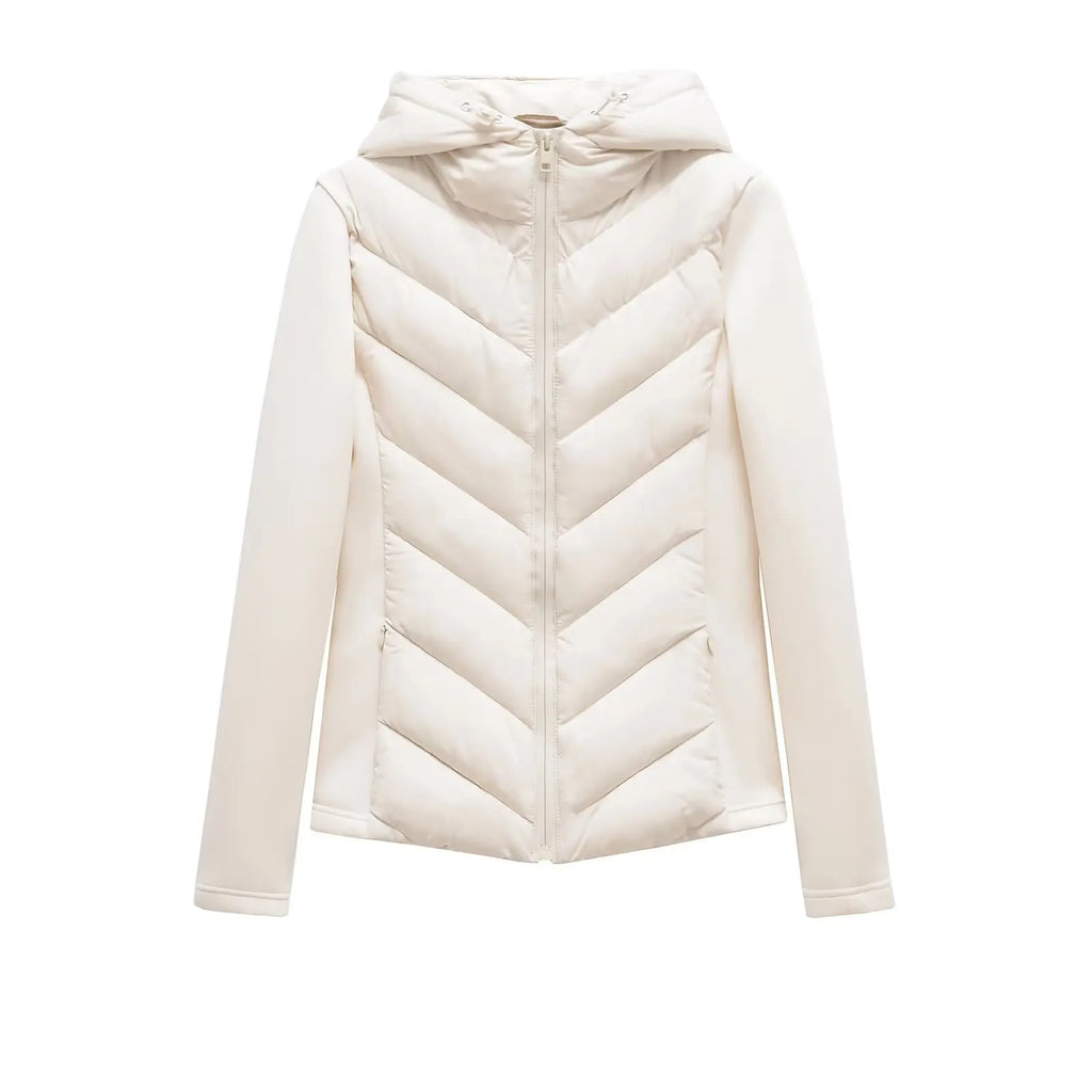 Lightweight Women's Winter Jacket with Hood and Hidden Pockets for Versatile Style