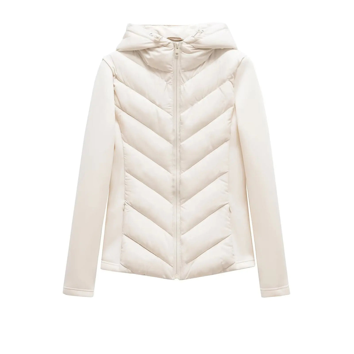 Lightweight Women's Winter Jacket with Hood and Hidden Pockets for Versatile Style