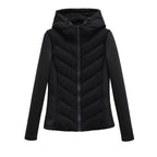 Lightweight Women's Winter Jacket with Hood and Hidden Pockets for Versatile Style