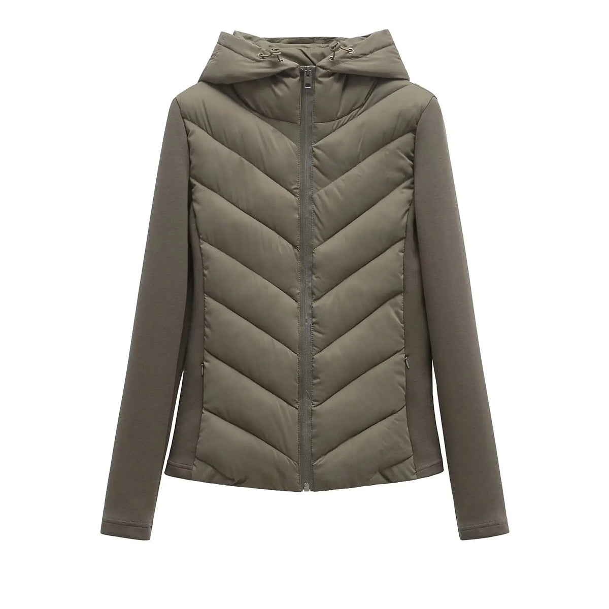 Lightweight Women's Winter Jacket with Hood and Hidden Pockets for Versatile Style