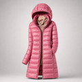 Women's Ultralight Down Jacket with Detachable Hood and Weather Protection